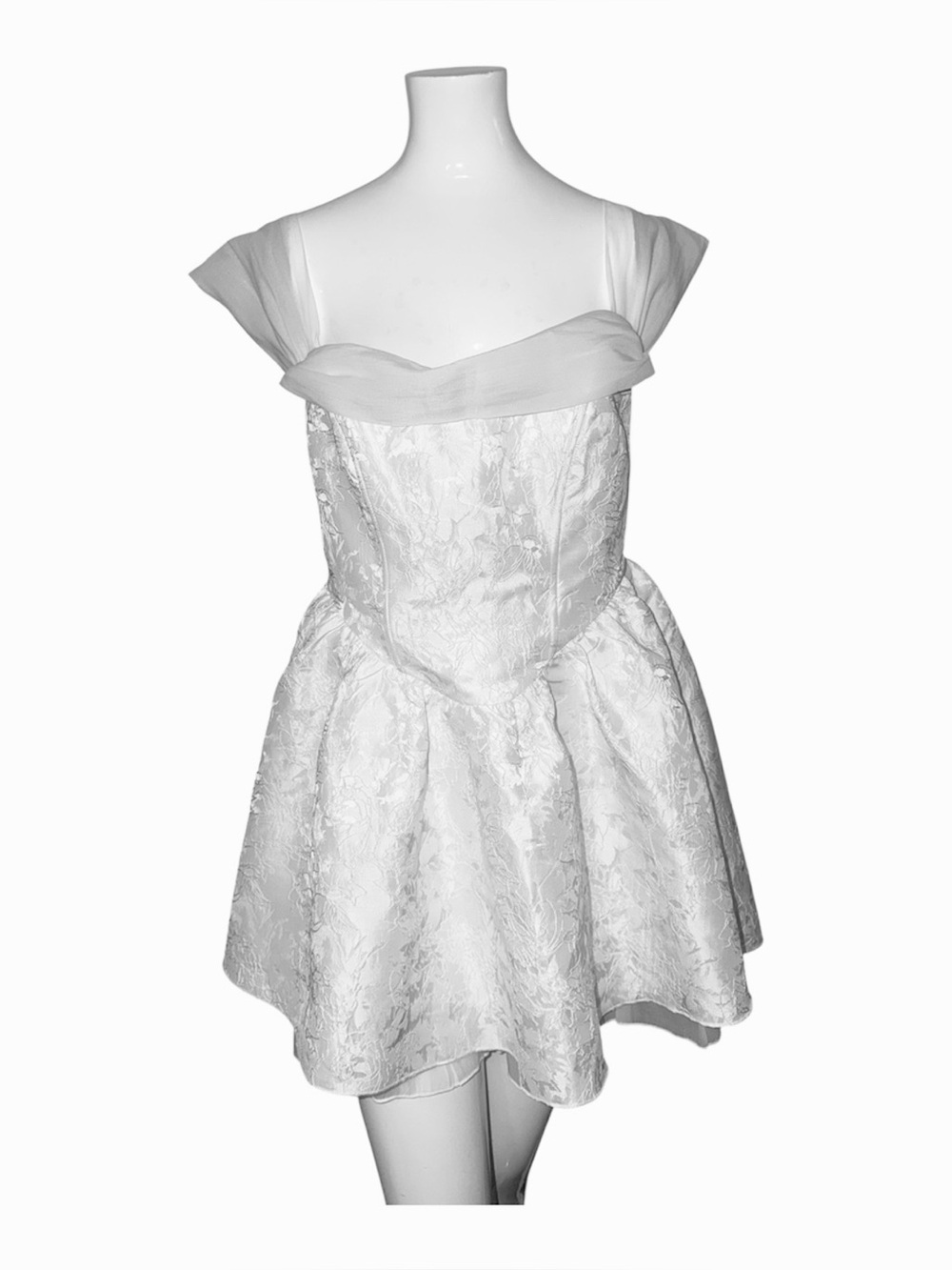 Lulu's White Off-Shoulder Mini Dress